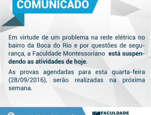 COMUNICADO – Suspensão das aulas 28/09